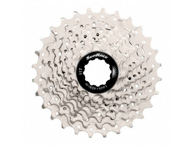 SunRace kassette road 10sp 11-28T alu spider metallic