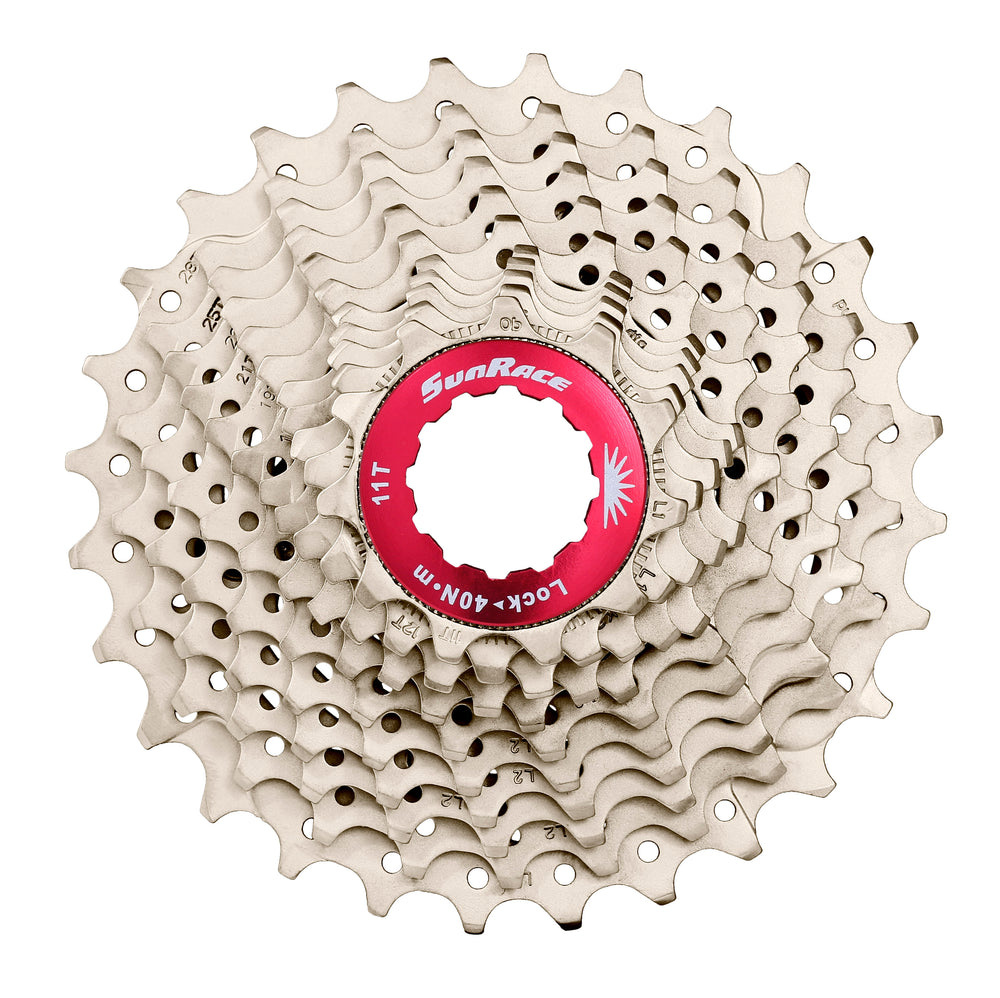 SunRace kassette road 11sp 11-28T alu spider metallic