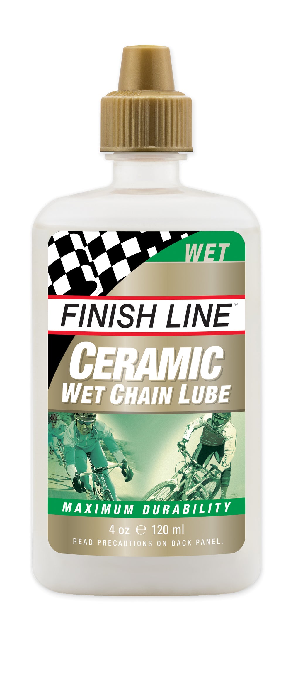 Finish Line Ceramic Wet Lube olie 120ml (4oz) flaske