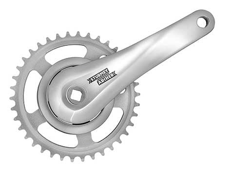 Sturmey Archer kranksæt 38T 170mm alu arm med stålkædehjul BOX123mm