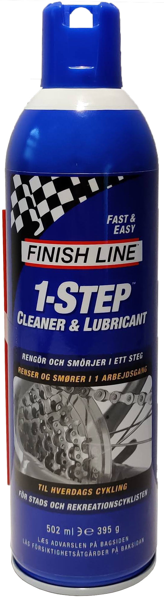 Finish Line 1-Step Cleaner & Lubricant olie 500ml (17oz) aerosol blå
