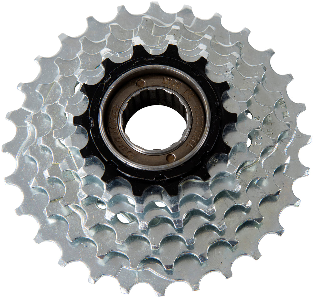 SunRace skruekrans 6sp 14-28T sølv