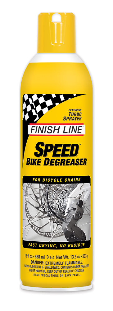 Finish Line Speed Bike Degreaser 550ml turbo aerosol gul