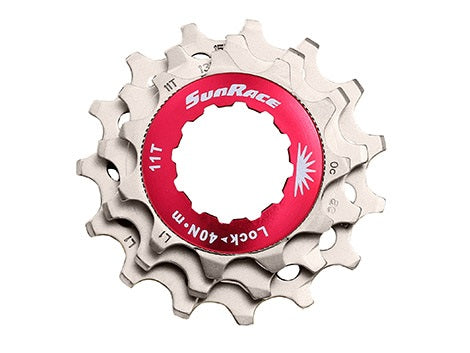 SunRace klinge 12sp 11/13/15T inkl. låsering metallic
