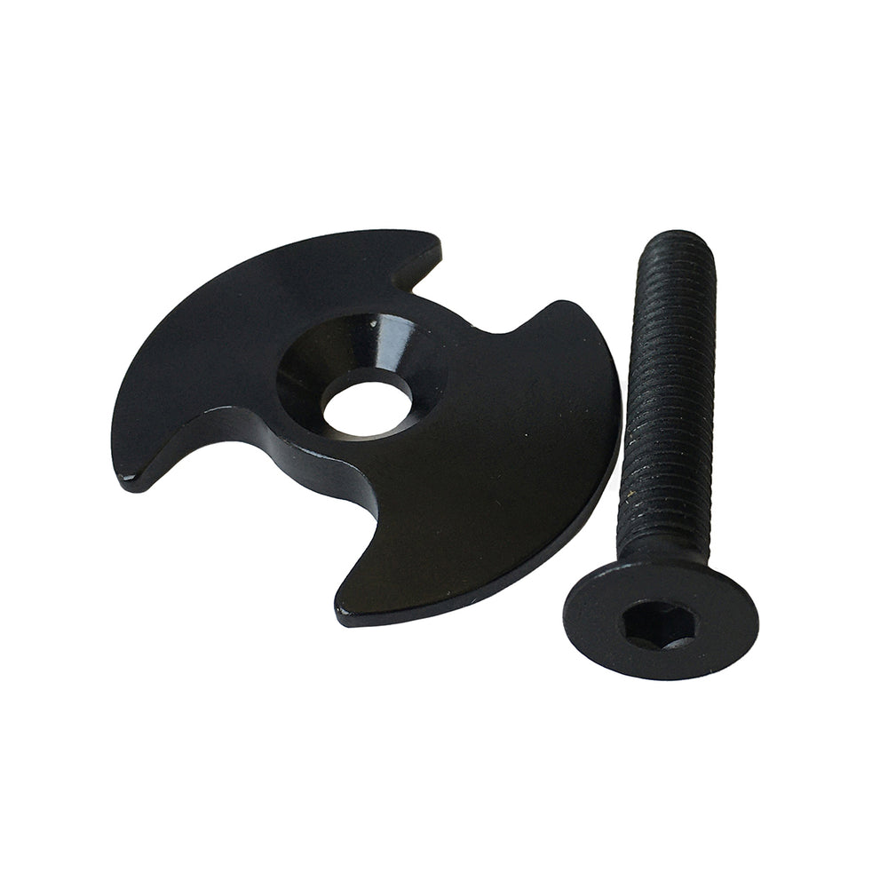 PRO Steerer Bolt & Cap Vibe EV Black, Alloy, 1 set