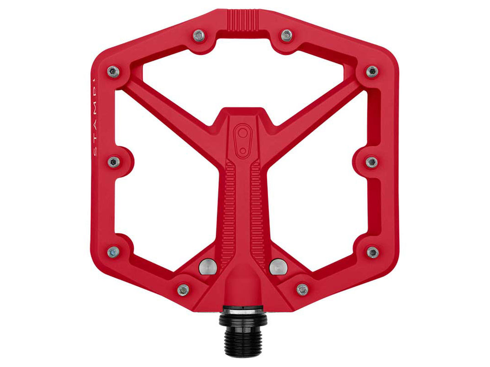 Billede af Crankbrothers Stamp 1 Large Gen. 2 cykelsko i sort med grå detaljer, designet til optimal komfort og greb under cykling.
