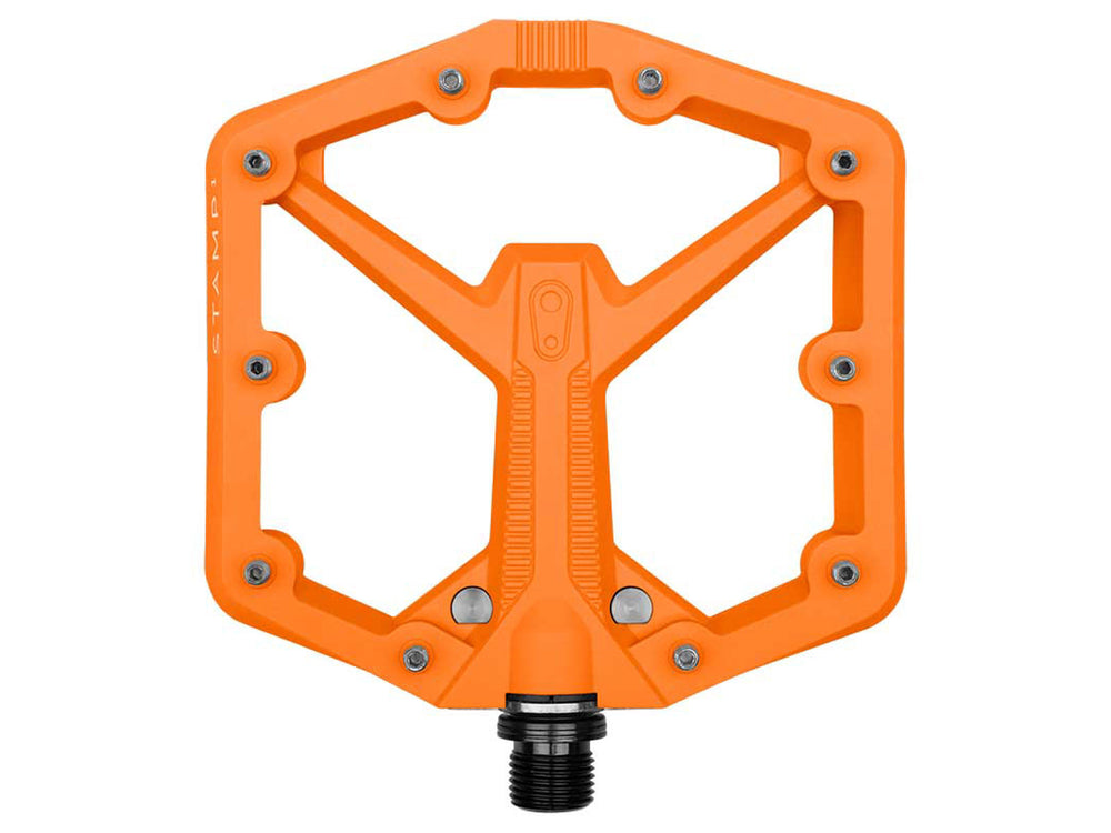 Billede af Crankbrothers Stamp 1 Large Gen. 2 cykelpedaler i sort, designet til optimal greb og komfort under cykling.