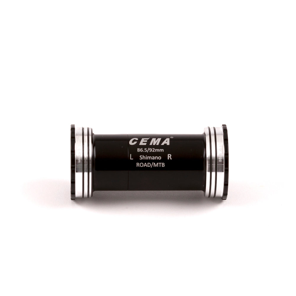 Cema Krankboks BB86-BB92 Ø24 spindel Shimano, Interlock. Diameter 41 mm. Keramiske lejer. Rammebredde: 86,5 & 92 mm.