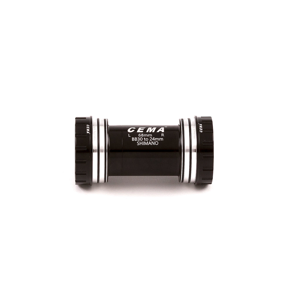 Cema Krankboks BB30, Ø24 spindel Shimano, Interlock, Diameter 42 mm. Keramiske lejer Rammebredde: 68 & 73 mm.
