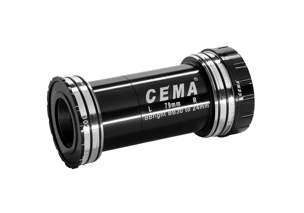 Cema Krankboks BB30A, Ø24 spindel Shimano, Diameter 42 mm. Lejer i rustfrit stål. Rammebredde: 73 mm.
