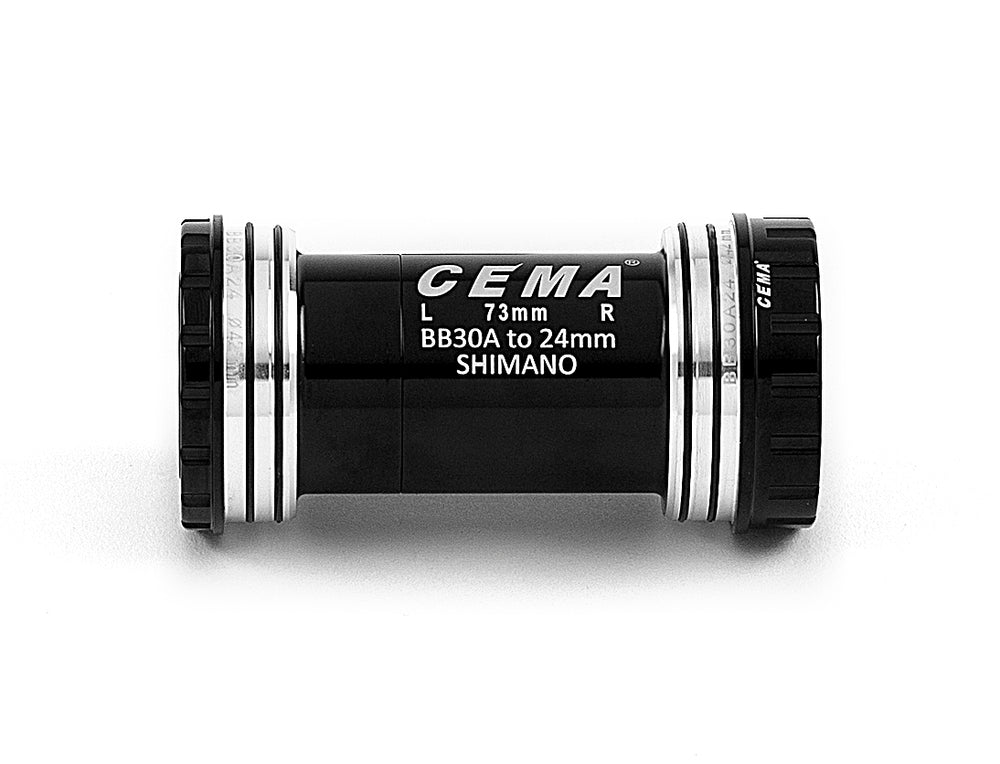 Cema Krankboks BB30A, Ø24 spindel Shimano. Diameter 42 mm.. Keramiske lejer. Rammebredde: 73 mm.