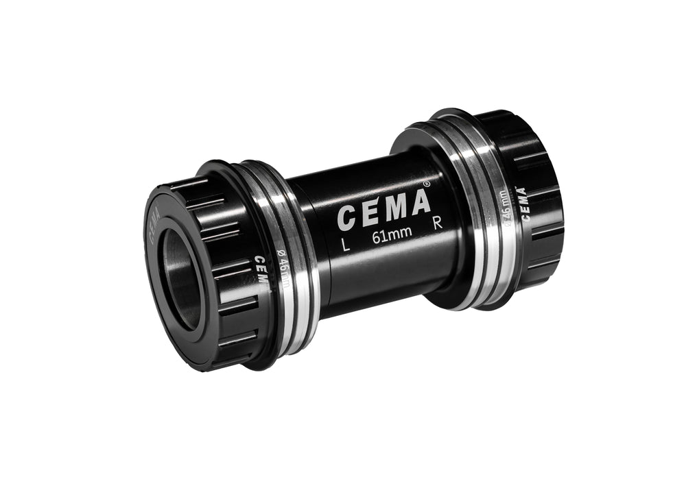 Cema Krankboks OSBB Ø24 spindel. Shimano. Diameter 46 mm. Lejer i rustfrit stål. Rammebredde: 61 mm.