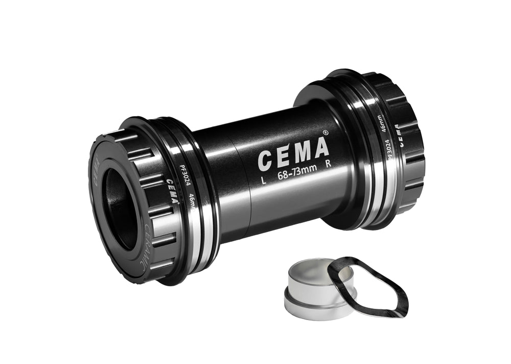 Cema Krankboks Pressfit PF30 Ø24-22 spindel. Sram GXP. Diameter 46mm. Keramiske lejer. Rammebredde: 68 & 73 mm.