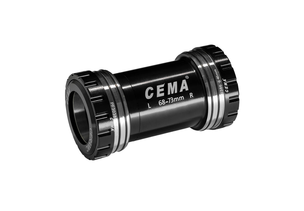Cema Krankboks Pressfit PF30 Ø30 spindel. Shimano, FSA, ROTOR, SRAM. Diameter 46 mm. Keramiske lejer. Rammebredde: 68 & 73 mm.