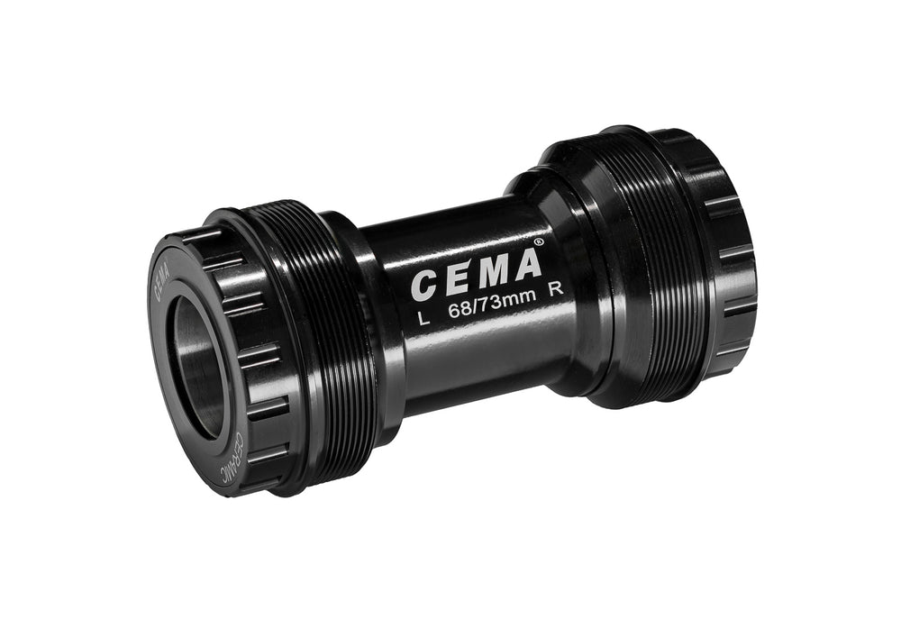 Cema Krankboks T47 Threaded Ø24 spindel. Shimano. Diameter T47, M47x1. Keramiske lejer. Rammebredde: 68 & 73 mm