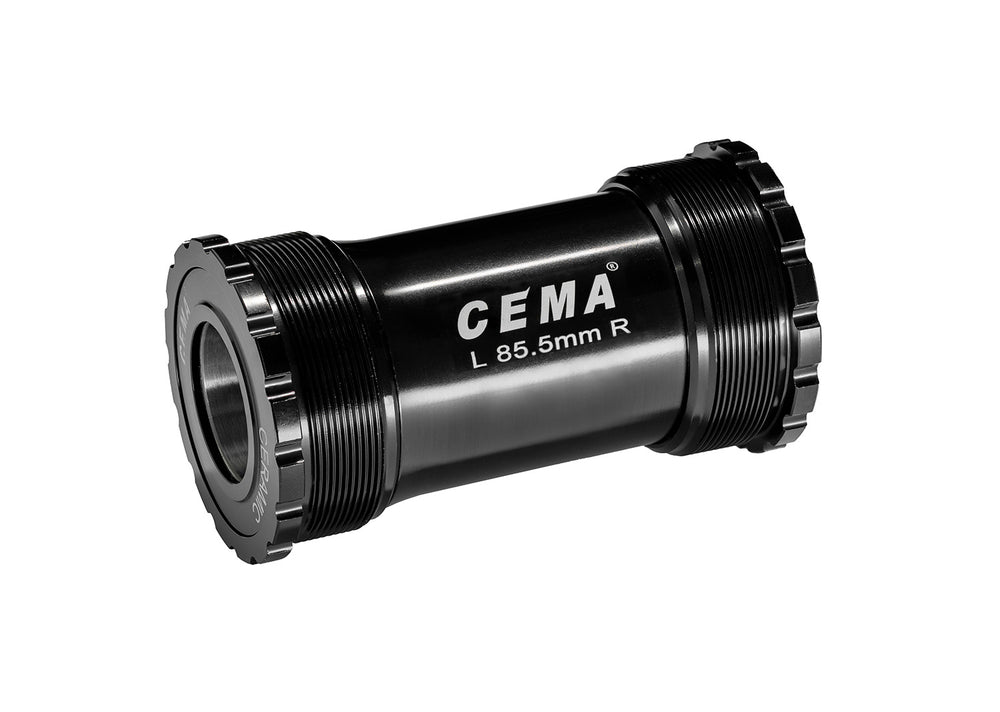 Cema Krankboks T47 TREK. Threaded Ø24spindel. Shimano. Diameter T47, M47x1. Keramiske lejer. Rammebredde: 85,5 mm.