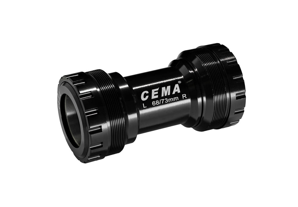 Cema Krankboks T47 Threaded Ø28,99 spindel. Sram DUB. Diameter T47, M47x1. Lejer i rustfrit stål. Rammebredde: 68 & 73 mm