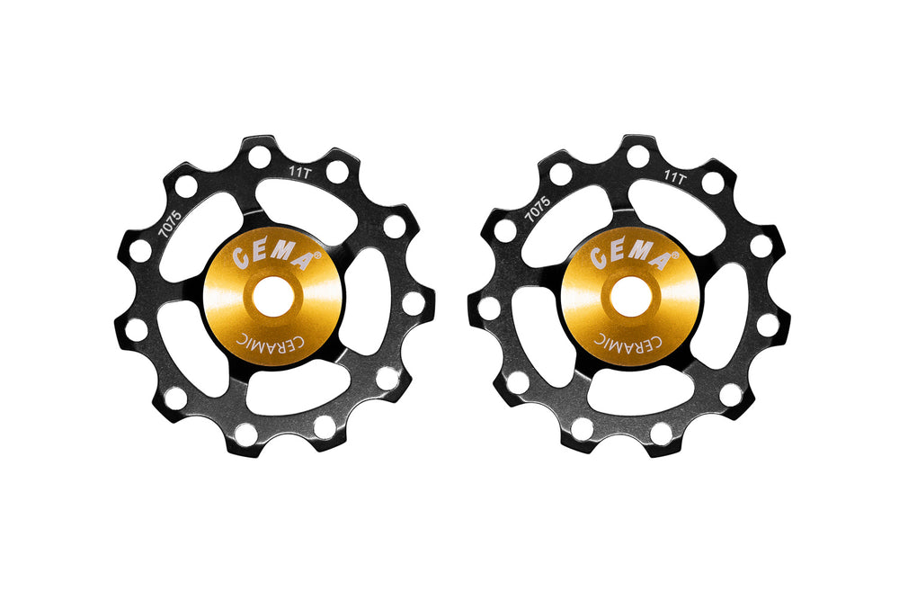 Kædeførerhjul Cema Aluminium Sort 11T Shim/Sram 9/10/11 Ceramic SRC-JW-B001