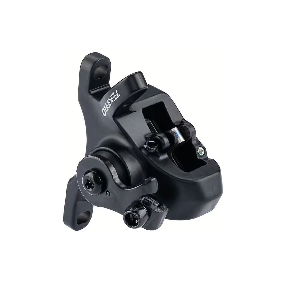 Tektro mekanisk kaliber til front, flat mount.