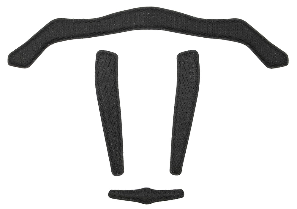 Sort Abus Hyban 2.0 cykelhjelm med reflekser og justerbar rem, placeret på en hvid baggrund.