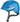 Cykelhjelm Abus Smiley 3.0 Shiny Blue: En skinnende blå cykelhjelm med ventilationshuller og justerbar rem.