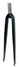 Forgaffel 700C race 1in - stamme 250mm gevind 70mm lige ben sort u. pålodning
