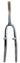 Forgaffel MTB 24x1 18in - stamme 170mm gevind 70mm chrom