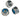 Bike Attitude låsemøtrik 6mm rustfri (100)