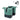 Taskesæt Basil Cove double pannier bag MIK, 28–32L, silvergreen/black 