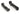 XLC Bar ends BE-A10 110 mm Black