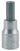 UNIOR Hex screwdriver socket 3/8" Size: