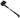 Støtteben HEBIE Sort 26-28 40mm hul afst. justerb. t. bagstel. max 25 kg.