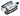 Bike Attitude City pedal alu body med TPR gummi 916in 398g sølvsort