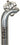 Bike Attitude sadelpind Gl. til Gubi 26,4x350mm hi polish sølv