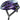 Cykelhjelm Abus PowerDome MIPS i farven Flip Flop Purple, set fra siden, med glat overflade og ventilationsåbninger.