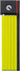 Abus Bordo Ugrip 5700 SH 80cm lime cykellås i limegrøn farve, foldet sammen og klar til brug.