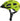 Cykelhjelm Abus Youn-I Ace i signalgul farve, med moderne design og ventilationshuller, set fra siden.