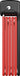 ABUS Bordo Lite 6055 SH 85 cm rød foldelås, foldelås i rød farve med ABUS logo, kompakt og let design.