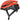 Cykelhjelm Abus StormChaser Shrimp Orange på en hvid baggrund, viser hjelmens design og farve.