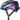 Billede af cykelhjelm, Hjelm Stormchaser Ace Flip Flop Purple, i lilla nuancer med aerodynamisk design.