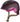 Cykelhjelm Abus Smiley 3.0 ACE LED Royal Purple, en lilla cykelhjelm med LED-lys og justerbar rem.