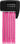 ABUS Bordo Lite Mini Combo 6055/60 cm foldelås i pink med symboler, foldelås i kompakt design og iøjnefaldende farve.