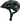Cykelhjelm Abus Youn-I Ace MIPS i metallic grøn farve, set fra siden med justerbar rem og ventilationshuller.