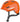 Cykelhjelm Abus Smiley 3.0 Shiny Orange, en skinnende orange cykelhjelm med justerbar rem og ventilationshuller.